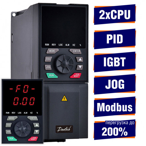Трёхфазный частотный преобразователь Dastech D32-T3-2R2G/3P 2.2/3 кВт 5.5/6.9 А 3Ф 380 В