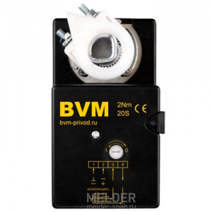 Реверсивный привод BVM TM230-SR-2 2Нм без возвратной пружины плавное управление 0-10В