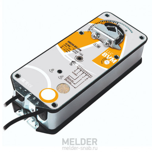 Привод BVM SM230-BS-20N 20 Нм / 230 В с возвратной пружиной, управление 0-10В
