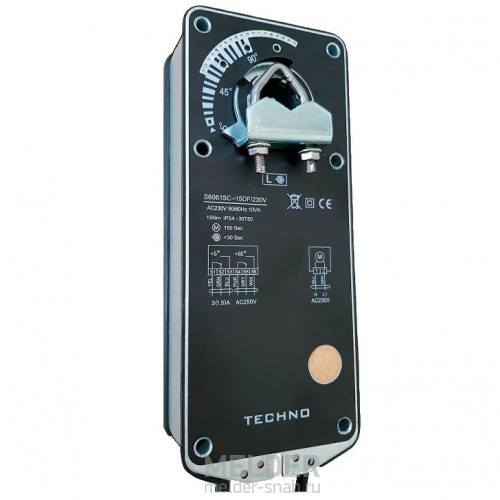 Электромеханический привод TECHNO SC-10DN/230V 10 Нм / 230 В с возвратной пружиной 