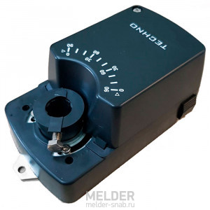 Реверсивный привод TECHNO 04DFK/24V 4Нм без возвратной пружины, ускоренное вращение заслонки + 2 SPDT
