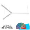 Линейный потолочный светильник  (фигурный) DIODEX МИККО Трит 105 Вт 3000К/4000К/5500К