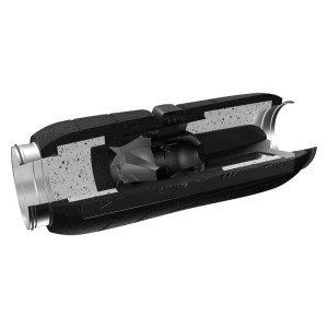 Шумоизолированный канальный вентилятор ERA PACIFIC D200 2SP 850/1100 м3/ч двухскоростной