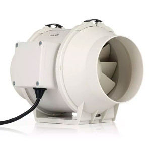 Малошумный канальный вентилятор Dastech HF-125P двухскоростной 