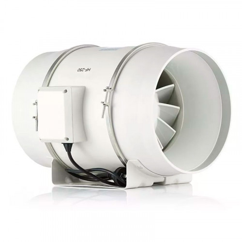 2-х скоростной канальный вентилятор Dastech HF-250P для круглых каналов 250 мм